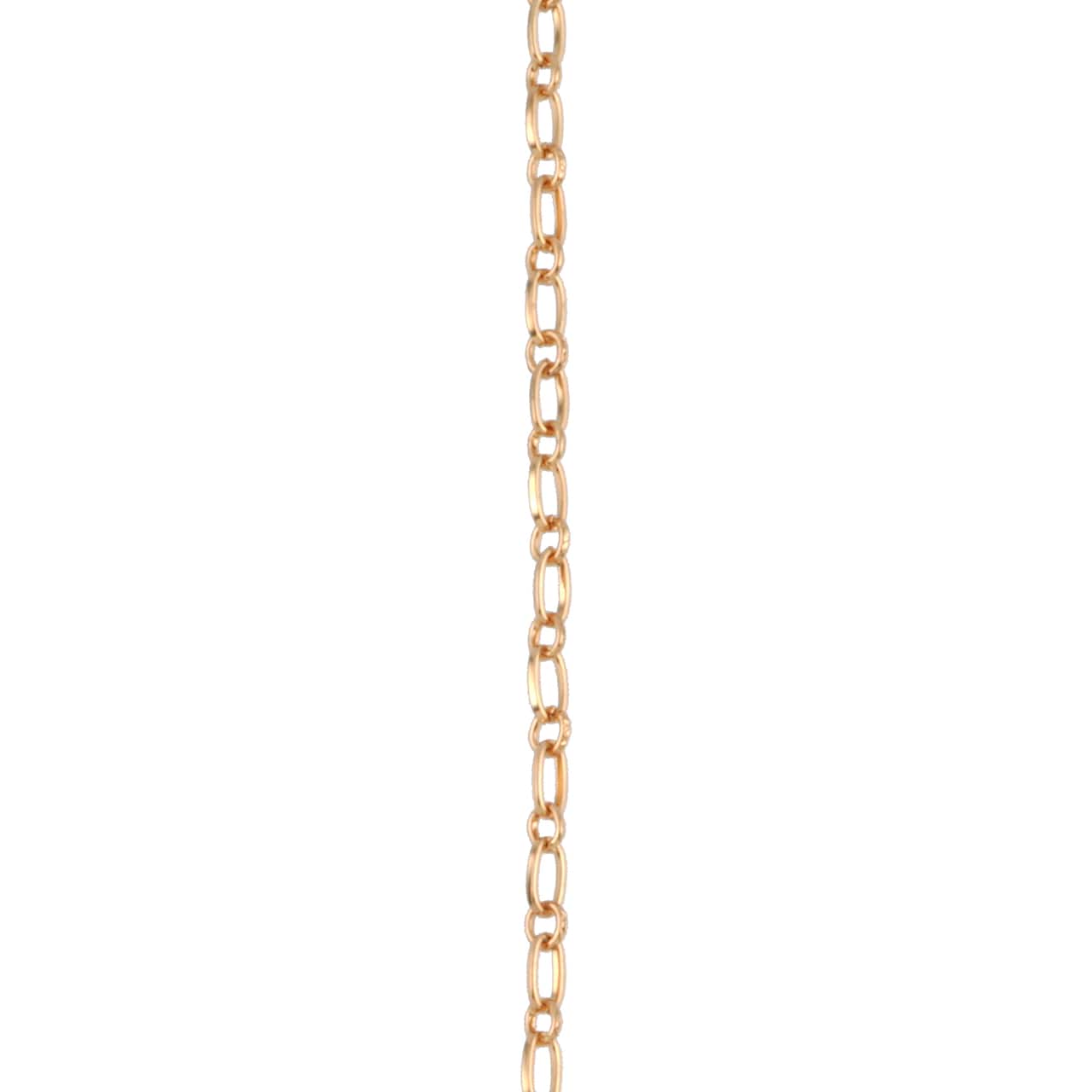 7.5&#x22; Gold Paperclip Charm Bracelet by Bead Landing&#x2122;